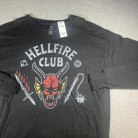 Other - NWT Stranger Things Netflix Hellfire Club Mens longsleeve Tshirt  Size  Medium